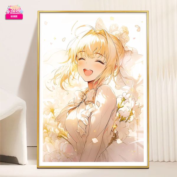 【海外代購】阿喵畫社 花早遇間 吾王saber 8k超大高清裝飾畫 