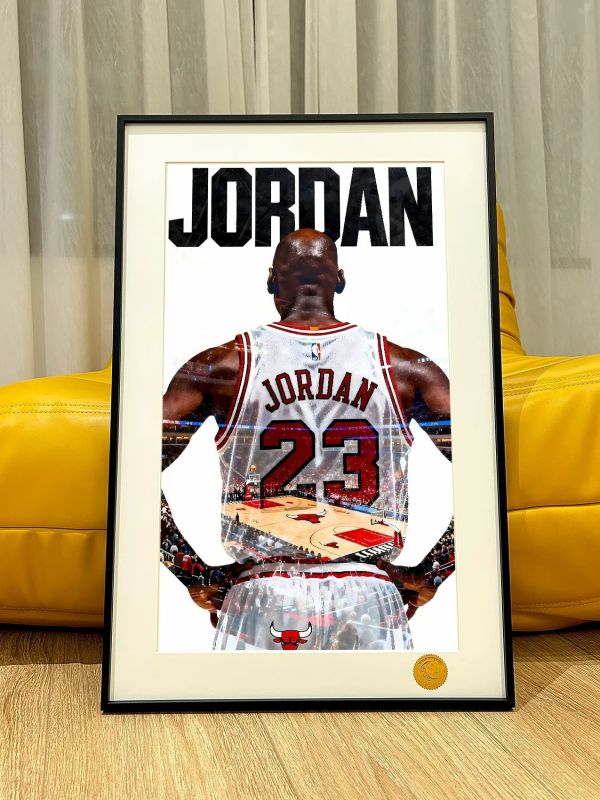 【海外代購】星空 《喬丹背影》NBA邁克爾·喬丹芝加哥公牛隊裝飾畫 