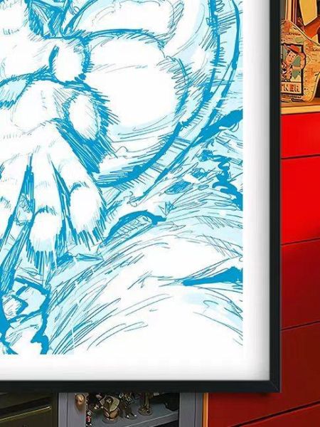 【海外代購】巴洛克 《氣功波》七龍珠超級賽亞人Dragon Ball卡卡洛特布瑪克林動漫裝飾畫冰箱貼 