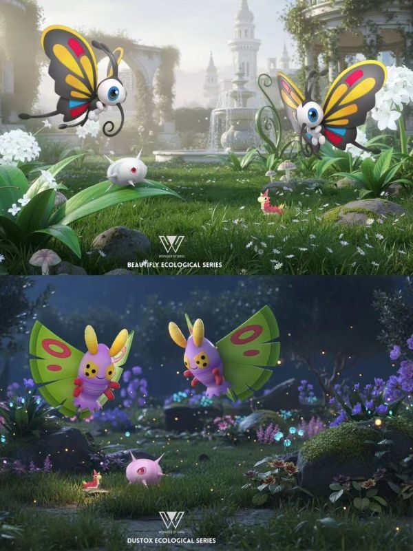 【預定】玩得Wonder 毒粉蛾＆狩獵鳳蝶進化組 