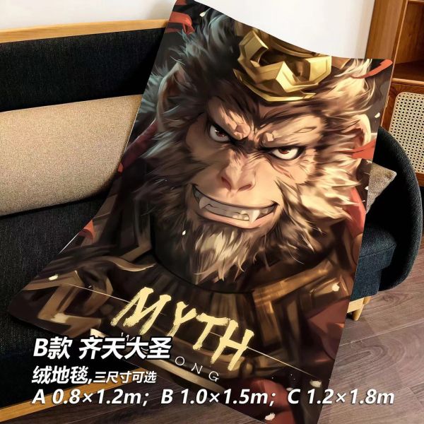 【海外代購】千鳥社 行者與大聖 黑神話悟空齊天大聖行者孫悟空西遊記午睡毯地毯裝飾畫 
