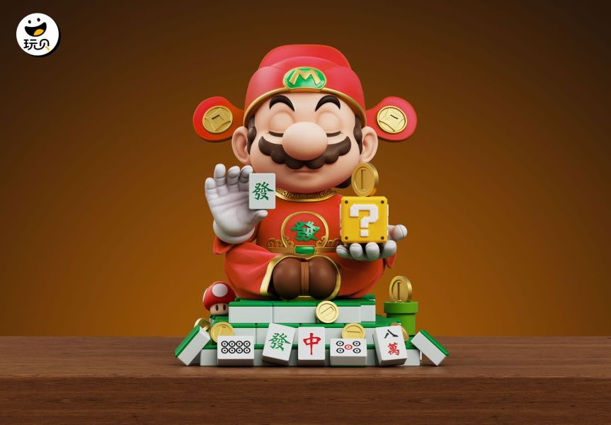 【預定】玩貝 雀神水管工馬裡奧招財擺件 