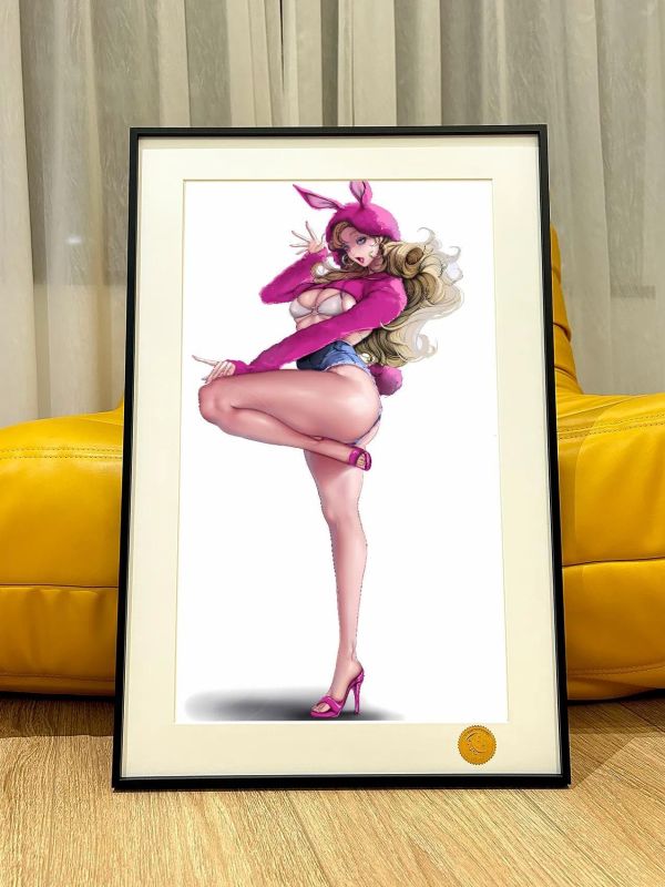 【海外代購】星空《粉兔陳書璘》金美庭美麗新世界韓漫金組長裝飾畫 