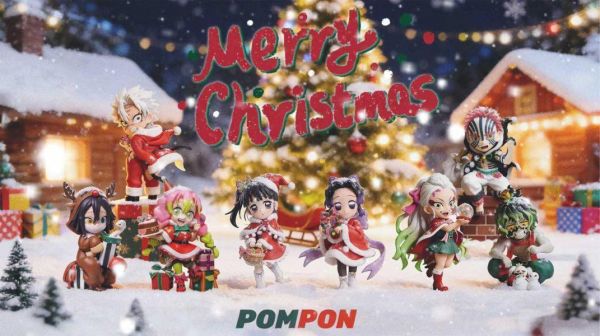 【海外代購】PomPon 上弦六聖誕組 墮姬 妓夫太郎 