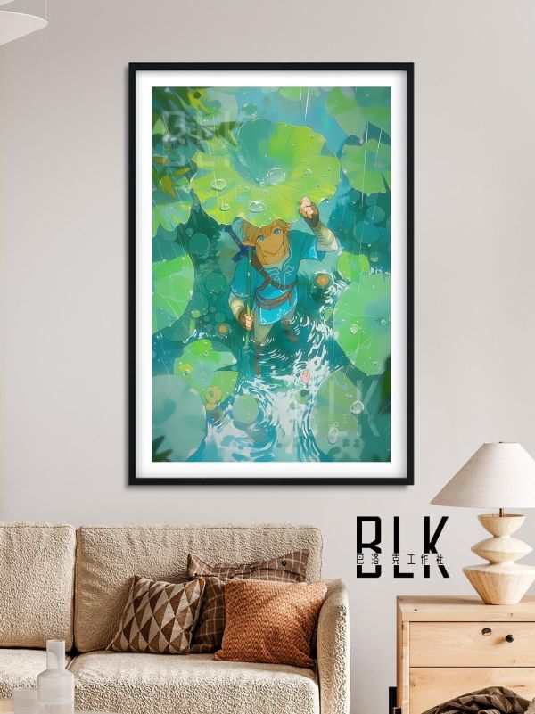 【海外代購】巴洛克 《荷葉林克》Link 薩爾達傳說Zelda任天堂動漫裝飾冰箱貼 