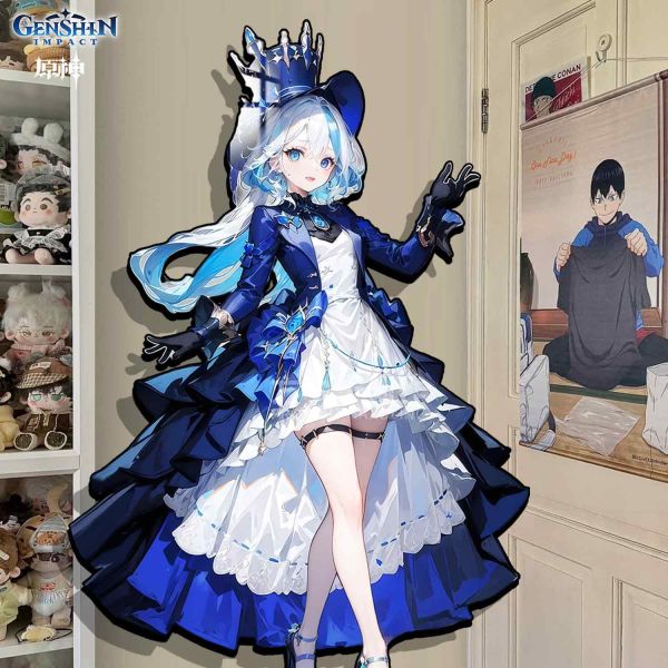 【海外代購】阿喵畫社 晚禮服 芙寧娜 1比1復刻原神玄關臥室發燈帶畫 