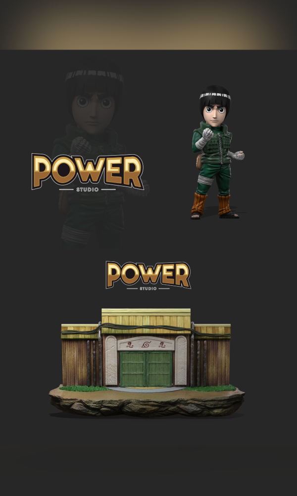 【預定】Power 12小強第七彈&李洛克 12小強共鳴 木葉場景大門 
