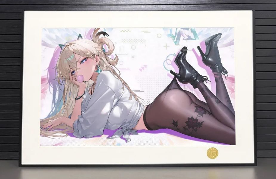 【海外代購】H2 《黑絲琳奈》鳴潮Wuthering Waves裝飾畫 