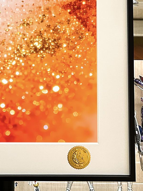 【海外代購】星空 《金色kitty》Hello Kitty凱蒂貓堤提貓吉蒂貓三麗鷗動漫裝飾畫 