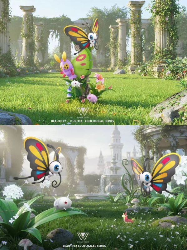 【預定】玩得Wonder 毒粉蛾＆狩獵鳳蝶進化組 