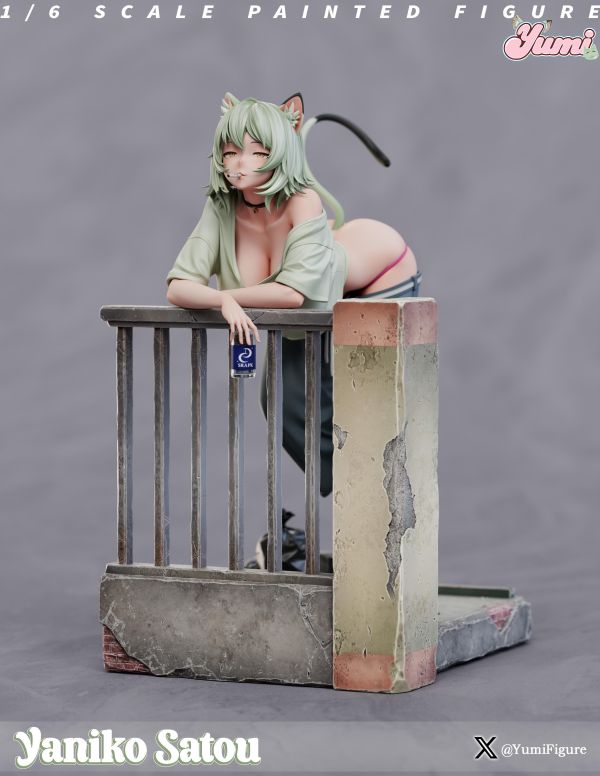 【R18女雕-預定】Yumi figure 尼古丁喵喵-佐藤雅妮子 