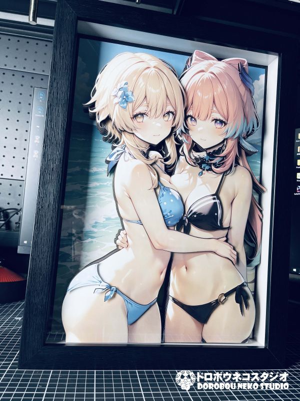 【海外代購】泥棒貓 DSGS-002 螢&珊瑚宮心海 立體裝飾畫 