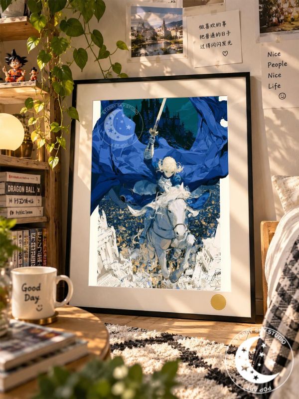 【海外代購】星空 《騎馬saber》阿爾託莉雅吾王Fate裝飾畫 