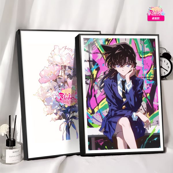 【海外代購】阿喵畫社 塗鴉 坐姿毛利蘭 8k主題高清裝飾畫 牆面掛毯  床頭地墊 冰箱貼