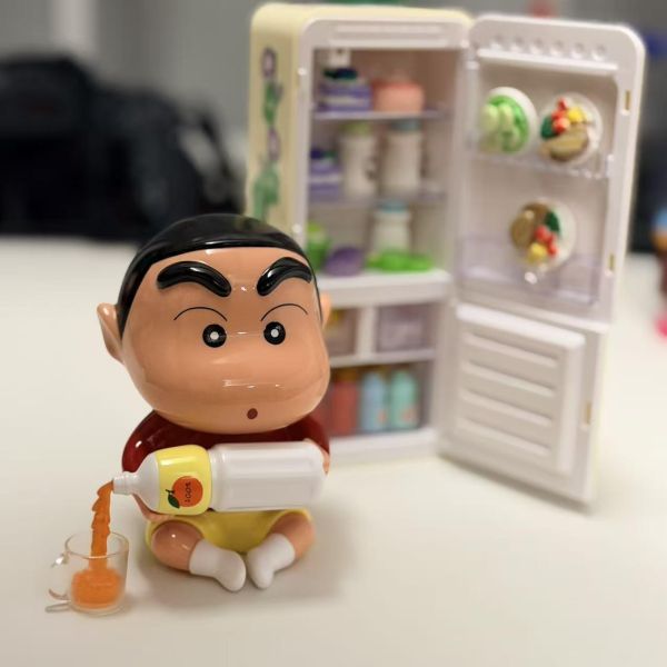 【海外代購】動感光波 sofubi 第15彈 倒果汁小新&16彈食蛋糕小新 