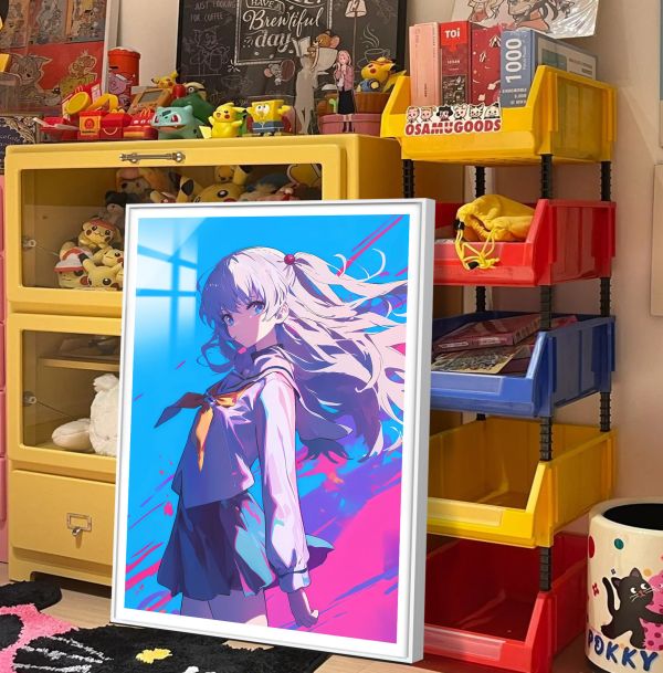 【海外代購】阿喵畫社 夏洛特Charlotte 友利奈緒 8k超清裝飾畫 