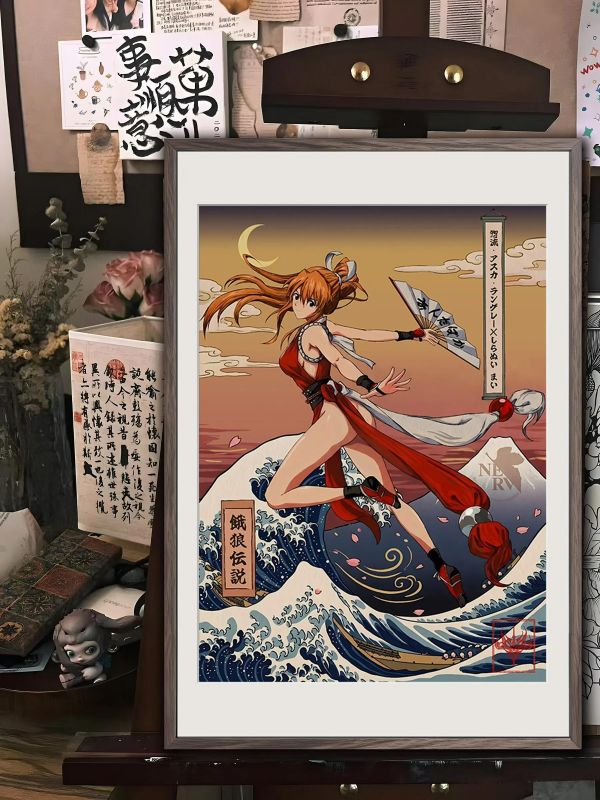 【海外代購】趣物堂 《浮世繪明日香cos不知火舞》裝飾畫 