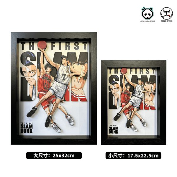【海外代購】【18*23CM】凹凸 Panda CP系列 流川楓 仙道 3D紙藝立體畫擺台01 