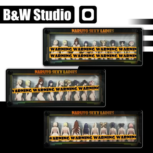 【海外代購】黑白畫映 B&W Naruto Sexy Ladies 桌面裝飾卡磚 