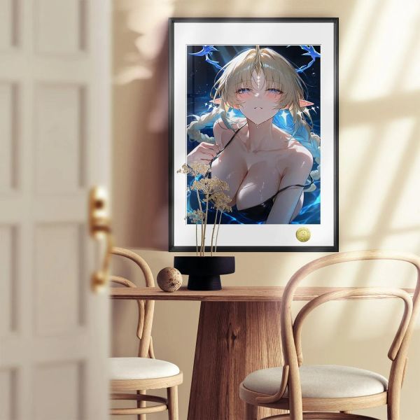 【海外代購】皇呱 《水下星芒聖女》鳴潮卡提希婭裝飾畫 午睡毯  地毯 