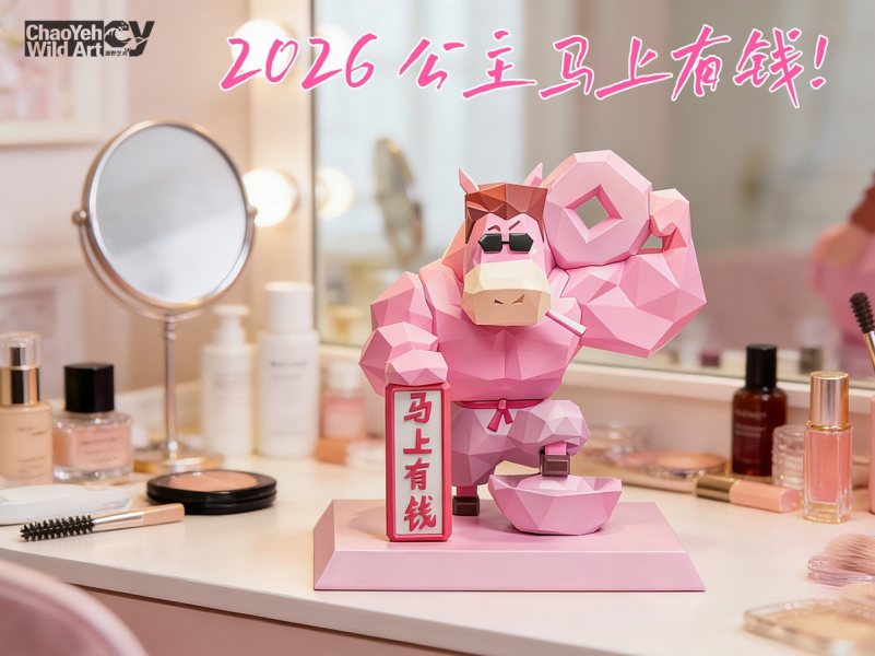 【預定】潮野藝術 ChaoYeh Wild Art 新春馬年開運禮品 神馬東西 潮玩手辦雕像 工位家居擺件 
