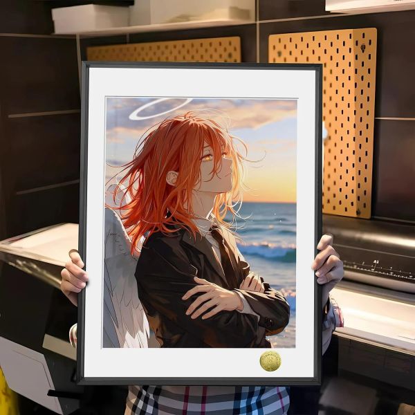 【海外代購】皇呱 《落日渡天使》電鋸人天使惡魔安吉爾裝飾畫 午睡毯 地毯 