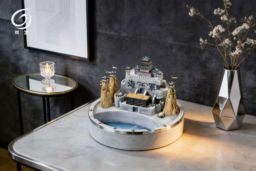 【海外代購】可藝模玩 航海王馬林福特海軍本部創意擺飾 煙灰缸 