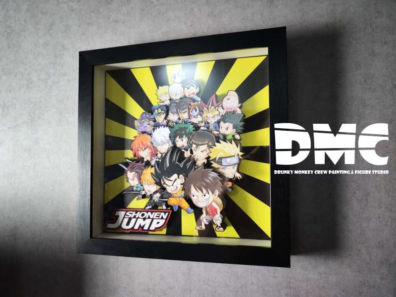 【海外代購】醉猴組 DWN-031 周刊少年Jump 主角集結Q版 立體裝飾畫 