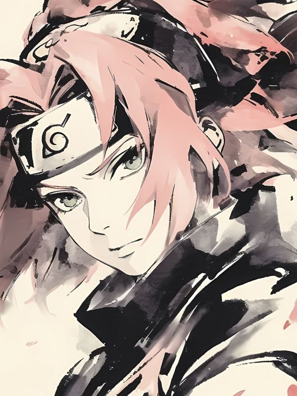 【海外代購】星空 《水墨火影系列》鳴人佐助雛田小櫻NARUTO仙人宇智波須佐火影忍者動漫裝飾畫 