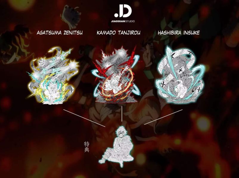 【實物預定-先行優惠500元】焦點 花街篇三小隻場景雕像第一彈 善逸 