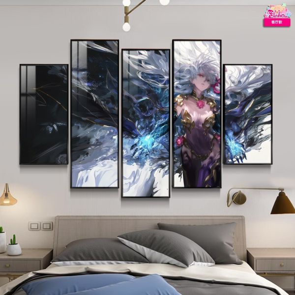 【海外代購】阿喵畫社 Fate魔神王形態伽摩五幅套裝 新品異形套組裝飾畫 