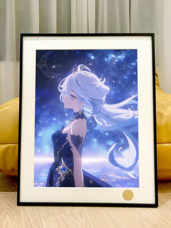 【海外代購】星空 《水神芙寧娜》原神芙卡洛斯Furina動畫二次元裝飾畫 