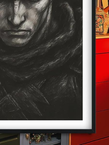 【海外代購】巴洛克 《墨色格斯》劍風傳奇三浦建太郎烙印戰士Guts裝飾畫冰箱貼 