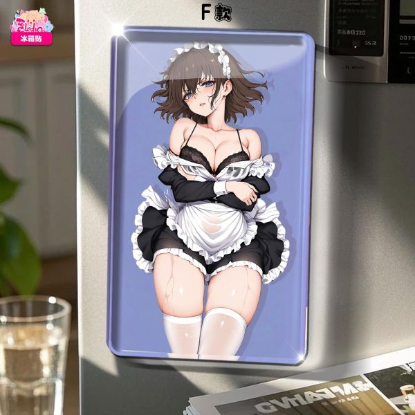 【海外代購】阿喵畫社 第六十五彈女僕瑠璃川椿 高透壓克力磁吸冰箱貼 雙面等身抱枕 