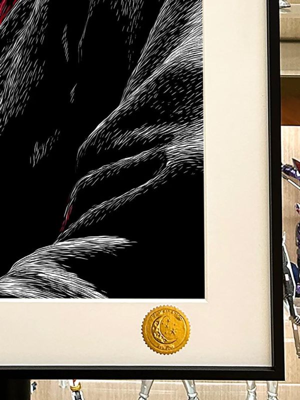 【海外代購】星空《暗黑鼬》火影忍者宇智波鼬寫輪眼曉組織暗部裝飾畫 