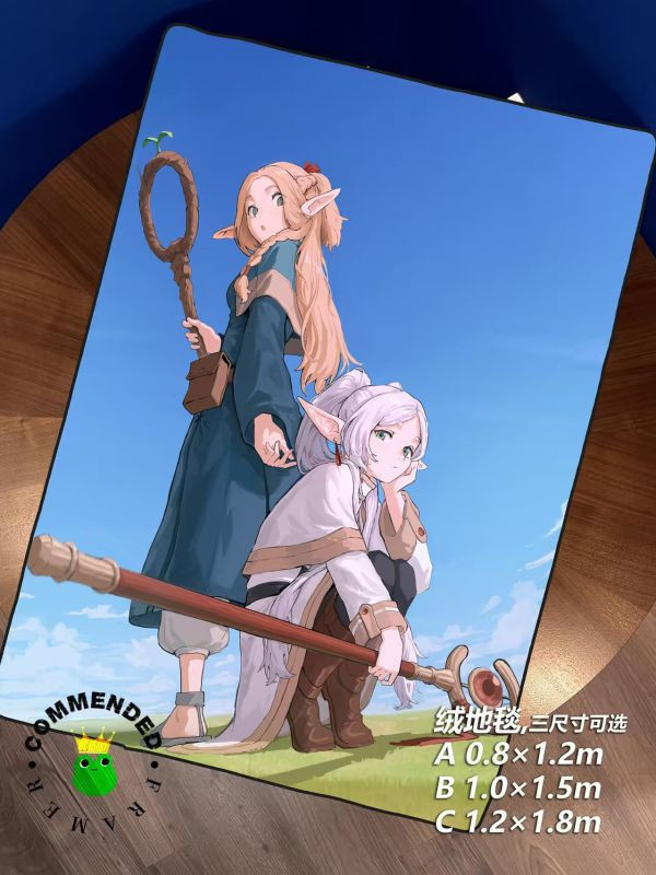 【海外代購】皇呱 《精靈族魔法使》葬送的芙莉蓮迷宮飯瑪露西爾夢幻裝飾畫 地毯 午睡毯 