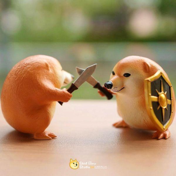 『台灣現貨』沙雕 刀盾狗蛙·柴柴系列 我的刀盾 