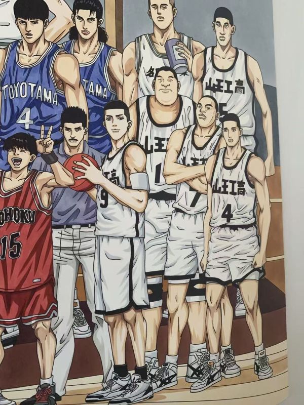 【海外代購】田哥繪 灌籃高手全人物全家福復刻微噴畫 