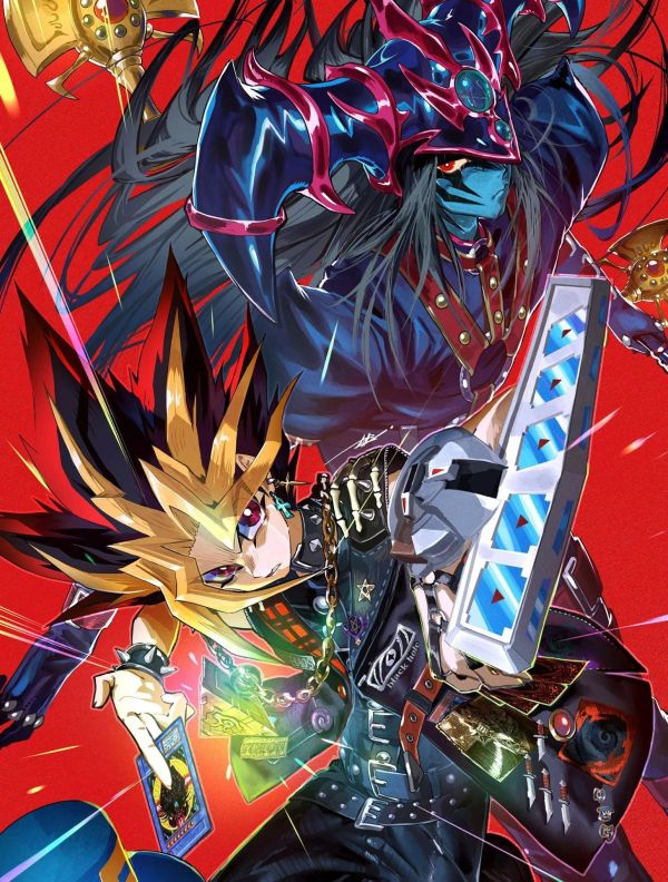 【海外代購】H2工作室 《遊戲王》武藤遊戲阿圖姆法老王暗遊戲裝飾畫 