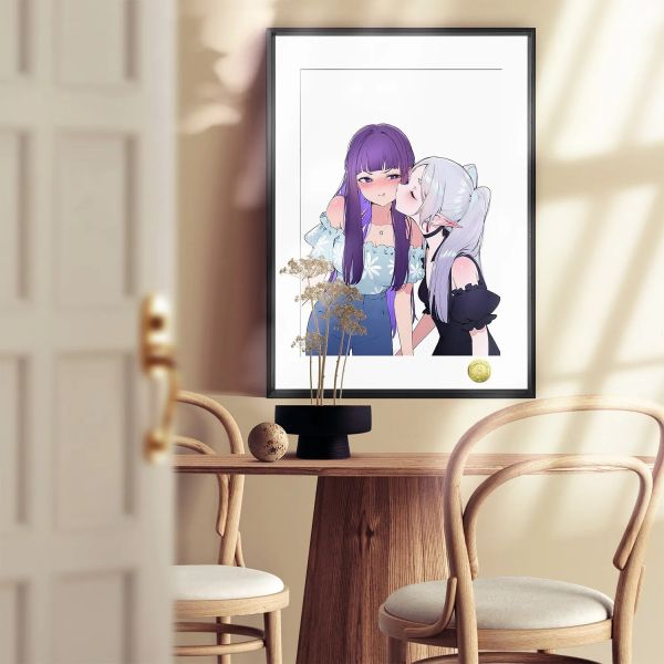 【海外代購】皇呱《芙莉蓮菲倫親吻》葬送的芙莉蓮裝飾畫 午睡毯 地毯 