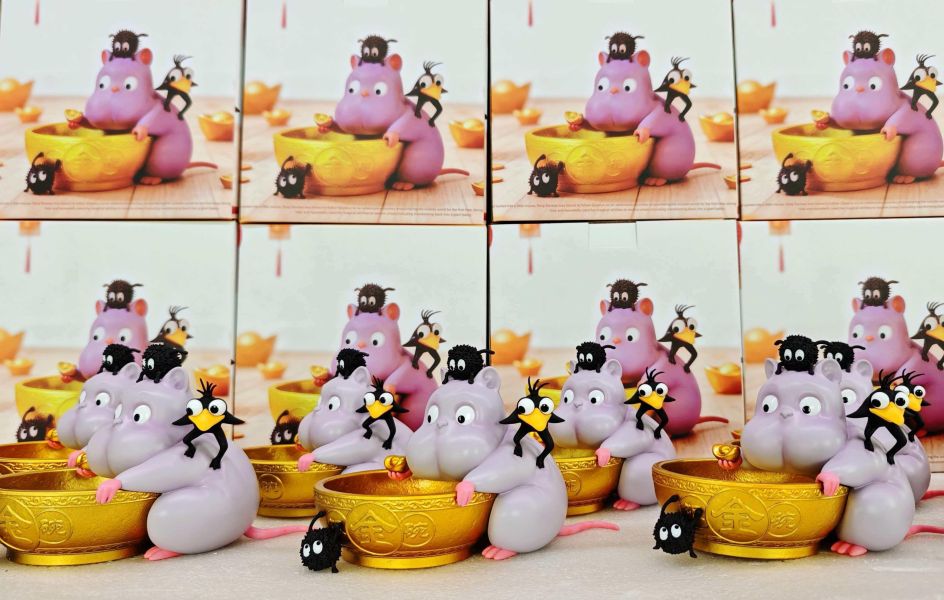 【海外代購】物語 來財 手持金飯碗 來財系列 第三彈 金飯碗坊寶寶 