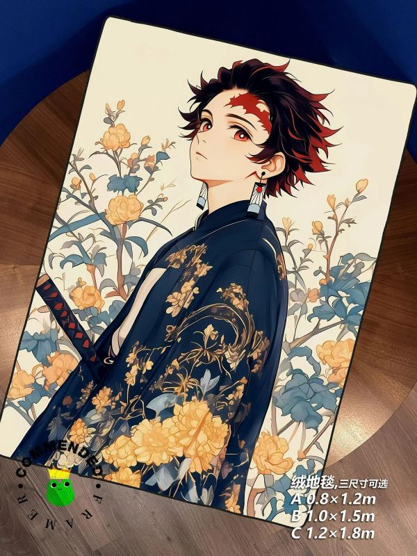 【海外代購】皇呱《花美男炭治郎》鬼滅之刃鬼殺隊裝飾畫 午睡毯 地毯 