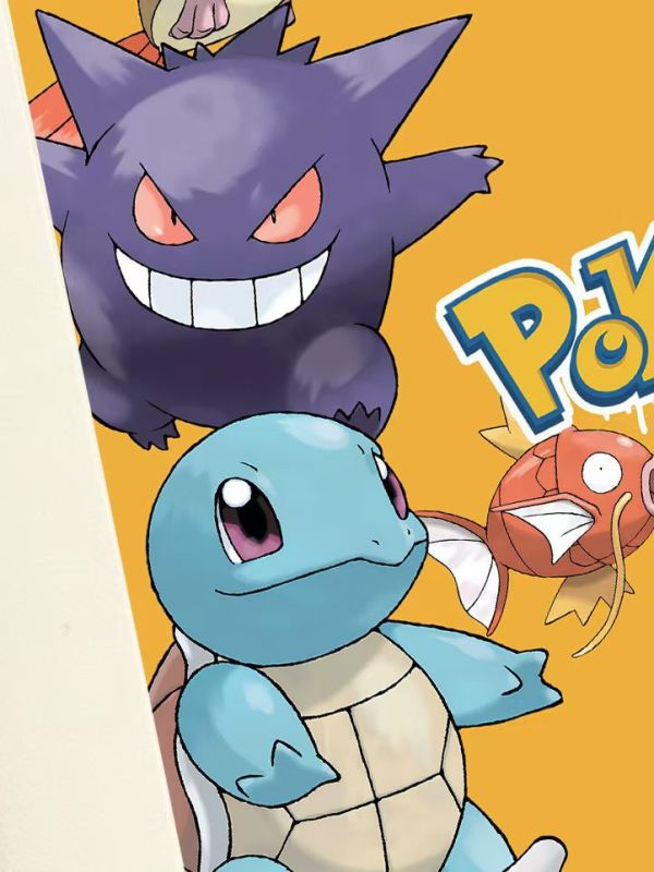 【海外代購】星空《皮卡丘與小夥伴》神奇寶貝小火龍卡比獸寶可夢耿鬼裝飾畫 