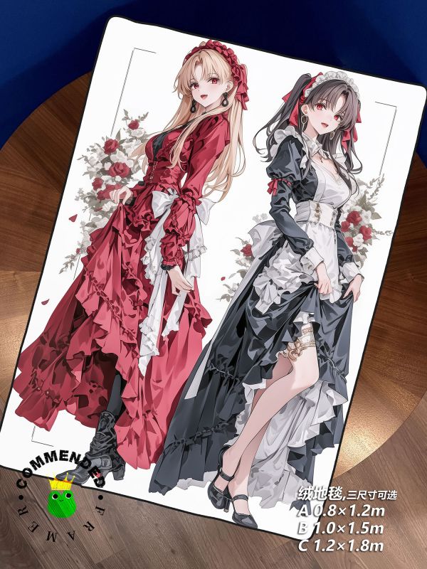 【海外代購】皇呱 《貴族姊妹》 Fate貴族姊妹埃列什基伽勒&伊西塔爾同人周邊裝飾畫 午睡毯 地毯 