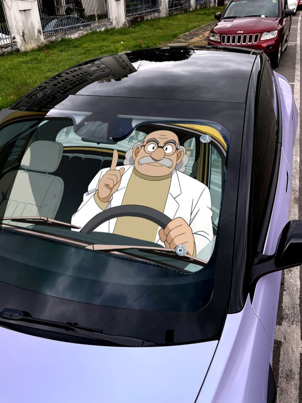【海外代購】千鳥社 《汽車前擋遮陽－阿笠博士 目暮警官》 夏季汽車遮陽防曬前擋開車二次元阿笠博士目暮警官名偵探柯南 