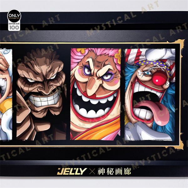 【海外代購】【130*49CM】神秘畫廊 原畫師Jelly 四皇 裝飾畫 