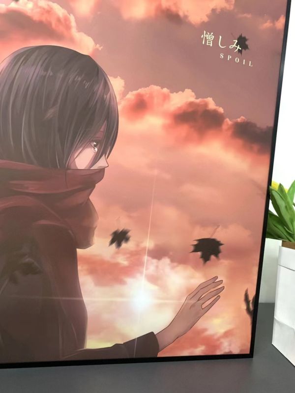 【海外代購】萌萌匠 進擊的巨人 三笠阿克曼 艾倫 導光畫裝飾畫 