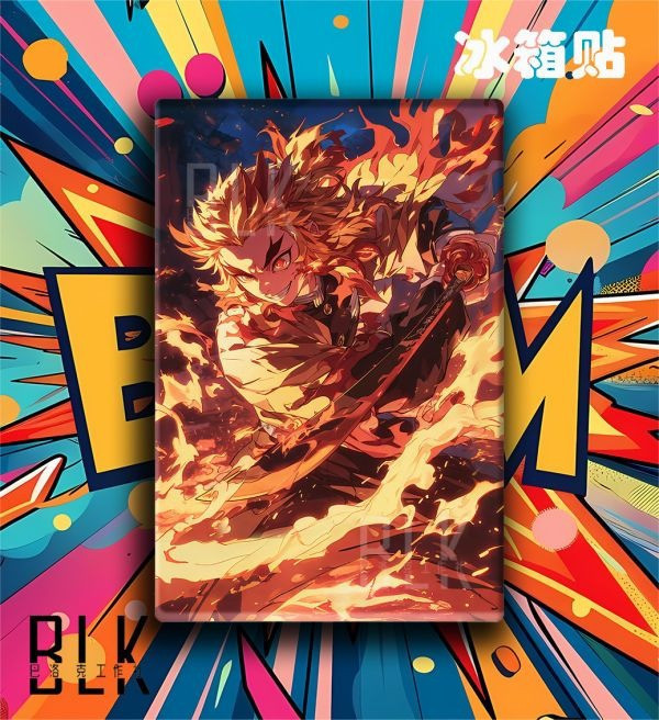 【海外代購】巴洛克 《煉獄杏壽郎》鬼滅之刃無限城篇裝飾畫冰箱貼 