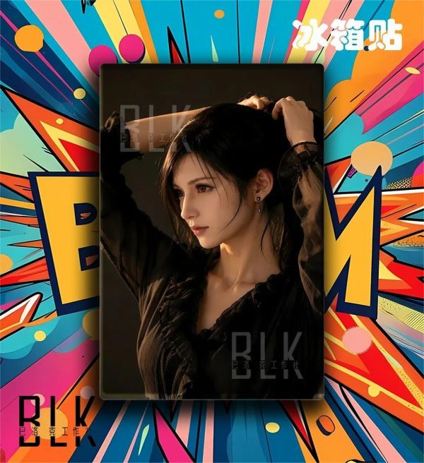 【海外代購】巴洛克 《側顏蒂法》最終幻想裝飾畫冰箱貼 