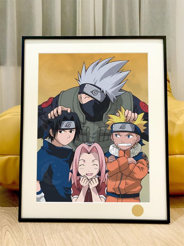 【海外代購】星空 《卡卡西班》第七班火影忍者NARUTO鳴人宇智波佐助小櫻動漫二次元裝飾畫 